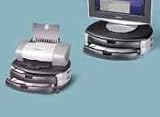 Printer and Monitor Stand - Gray/ Black