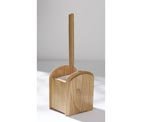 WOODEN TOILET BRUSH & HOLDER NATURAL OAK