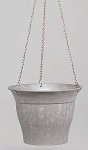 YPMA 2860.68 Balkon-Ampel Pendula 28x19 cm Zink-Line hell