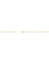 Lasered Titan Gold Rope Chain 14K Gold White Ch473 20 Inch