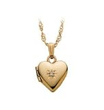 14kt. Gold, Children's Heart Locket