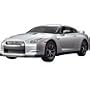 1/24 Scale Radio Control 2009 Nissan GTR RC Car