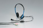 HST601BL 両耳ヘッドセット ブルーメタリック