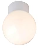 from Envirolite 100W Bathroom Compliant Ceiling Globe - White
