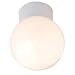 100W Bathroom Compliant Ceiling Globe - White
