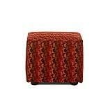 Klaussner 8OTTO Dozer Pattern Lava Color Ottoman by Klaussner