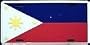 Philippines Flag License Plate