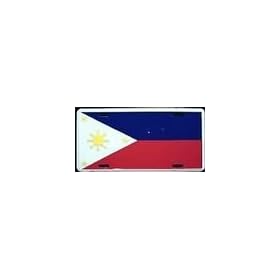 Philippines Flag License Plate