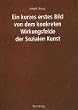 Ein kurzes erstes Bild von dem konkreten Wirkungsfelde der Sozialen Kunst