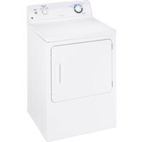 6.0 cu. ft. Capacity Gas Dryer with Auto Dry 3 Heat Selections Cottons Cycle and Rotary Electromechanical Controls White