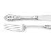 Wallace Rose Point 4-Piece Dinner-Size Sterling Flatware Place Setting, Service for 1