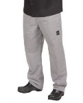 San Jamar P020HT Chef Revival 24/7 Poly Cotton Blend Elastic Waistband Chef Pant with Drawstring, 7X-Large, Houndstooth