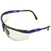 MSA Safety Works 10041055 Padded Brow Guard Safety Glasses, Blue Frame, Clear Lens