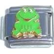Buy Clearly Charming Smiling Frog Italian Charm Bracelet Link by Clearly Charming