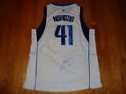 Dallas Mavericks Dirk Nowitzki Signed Autographed Basketball Jersey Coa & Tamper Proof Hologram Proof Photo