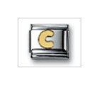 Letter C No Color Classic Gold, Italian Charm by Nomination Charms