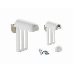 Interdeco Universaler Klemmtr�ger f�r Rollos, Jalousien und Plissee in Weiss - 2 St�ck