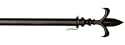 Black Fleur de Lis Estate Flag Pole