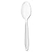 Dart Impress Heavyweight Polystyrene Cutlery, Teaspoon, White, 1000/Carton