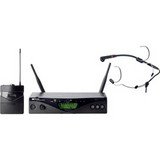 AKG Frequency-Agile UHF Wireless System With Bodypack And C 555L Headset Microphone - 650.100-680.0