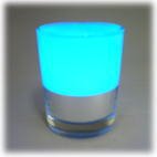 LED キャンドルライト Sサイズ すりガラス調/ブルー 【2個購入で1個おまけ】