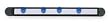 Dakota Designs 2LKH9 Bullentin Bar, 18W In, Cork, Blue