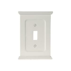 AMERICAN TACK and HDWE CO INC NH 178RW ROCKER-TYPE WOOD WALL PLATE - WHITE (PACK OF 6) by 