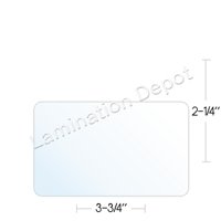Business Card hot Laminating Pouches 500/Box 7 Mil 2-1/4 X 3-3/4 glossy thermal laminator pockets