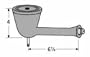 Music City Metals 25011 Cast Iron Burner Replacement for Select Brinkmann Gas Grill Models