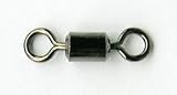 Mustad's Round Eye Swivel Size 10 Black 12 Pack