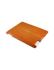 Orange iPad 2 Clip On Case - Genuine Sanded Stingray Skin Leather