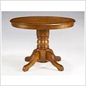 Round Pedestal Dining Table (Cottage Oak) (30H x 42W x 42D)