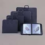 Safco 3031BL Leathergrain vinyl 1-zipper presentation portfolio for 11 x 8-1/2 inserts, black