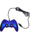 USB 2.0 PC Dual Double Shock Controller(Dark Blue & Black) for Toshiba laptop