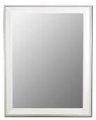 Cameo Collection Mirror in Glossy White Grande Size: 38" W x 48" H