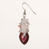 Arizona Cardinals Set of 1" Snowman Baseball Earrings - NFL Football
