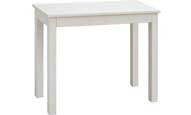 RECTANGULAR CONSOLE TABLE CREAM FAUX LEATHER