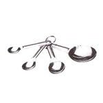 Measuring Spoons, 4 piece set, stainless steel (1 Set/Unit)