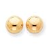 Sardelli - 14k Gold Polished 10mm Button Post Earrings