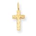 14k Diamond Cut Cross Necklace