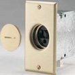 Cooper Wiring Brass Floor Single Receptacle 5797/10