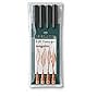 Faber-Castell - 4 feutres pitt artist pen, pointes s/f/m/b, sanguine
