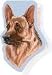 German Shepherd Sticky Notes Notebook