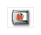 Apricot Orange Classic Enamel, Italian Charm by Nomination Charms