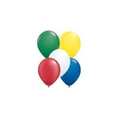 50 bunte Luftballons � 25cm (Standardgr��e) - T�V zertifizierte Luftballons aus Europa