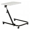 Drive Medical Deluxe Pivot and Tilt Overbed Table, Gray & Black