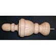 THE SAVANNAH Finial Pole Ends for Curtains Rods (2 Pak) [CAPITOL CITY LUMBER]