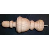 THE SAVANNAH Finial Pole Ends for Curtains Rods (2 Pak) [CAPITOL CITY LUMBER]