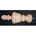 THE SAVANNAH Finial Pole Ends for Curtains Rods (2 Pak) [CAPITOL CITY LUMBER]