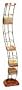 Atlantic Wave 1316 110 CD Tower (Black Steel/Cherry Wood Base )